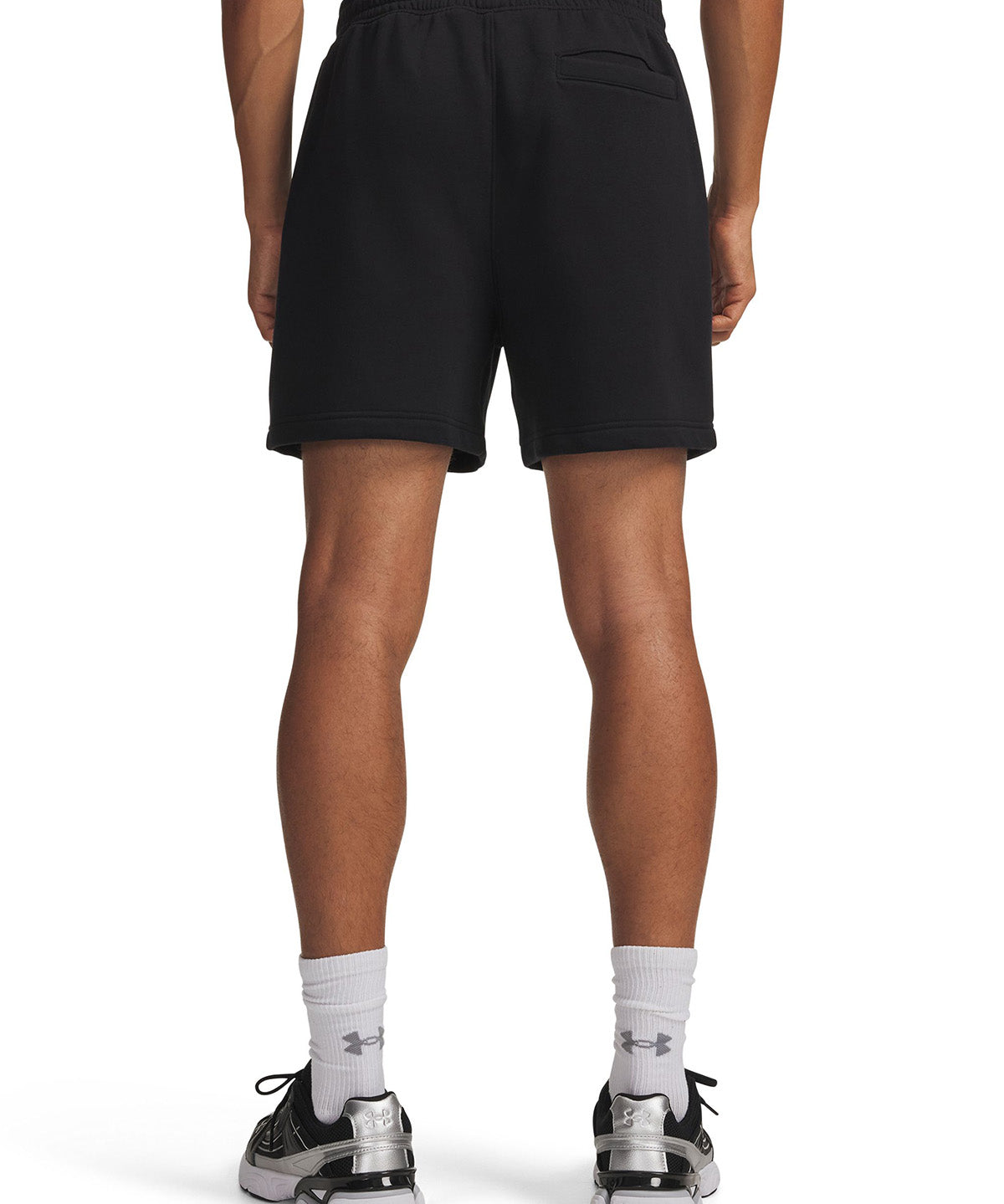 Short UA Rival Fleece negro para hombre