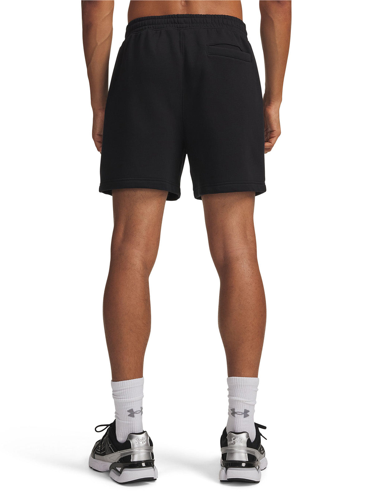 Short UA Rival Fleece negro para hombre