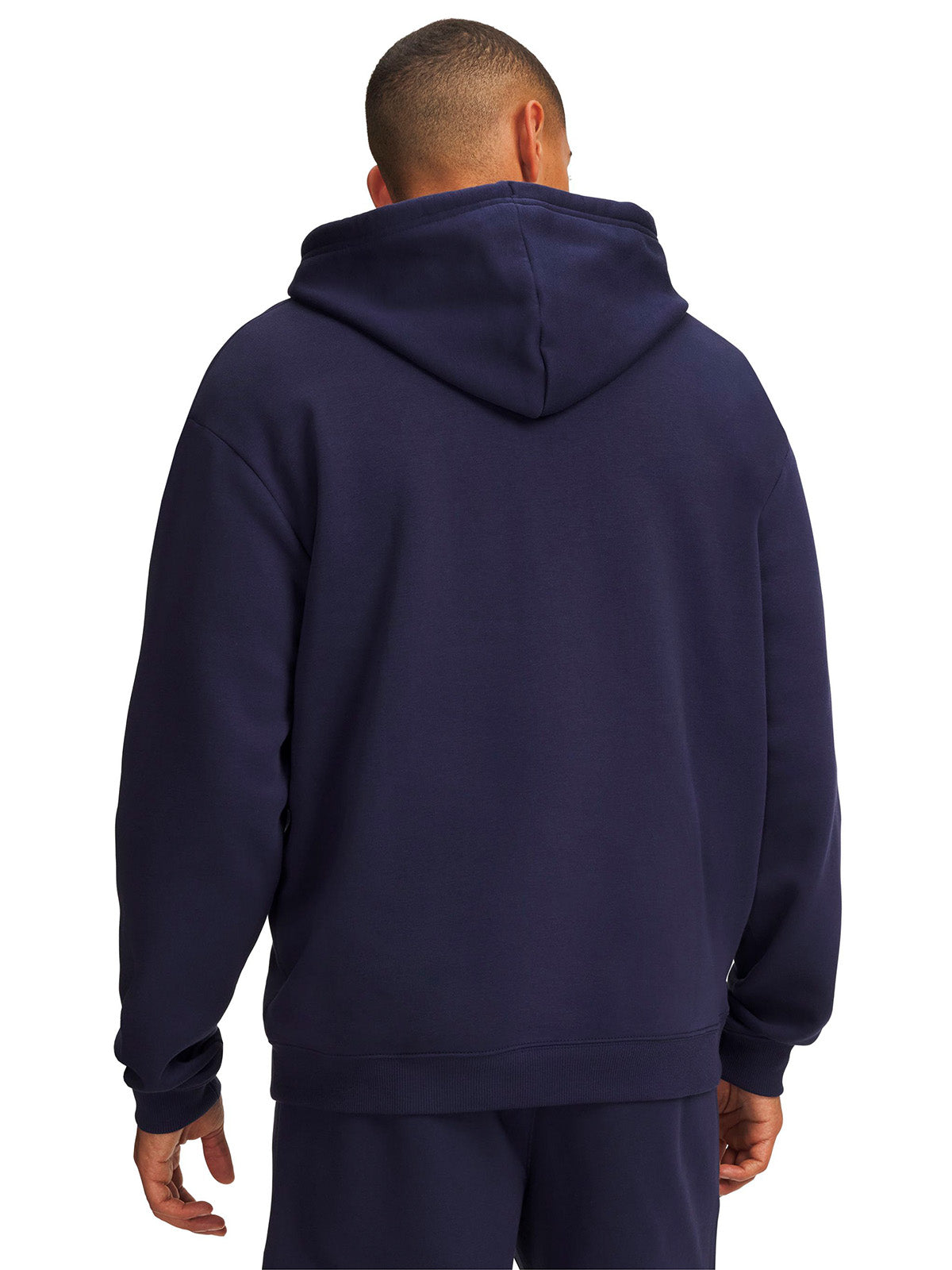 Poleron UA Rival Fleece azul marino para hombre