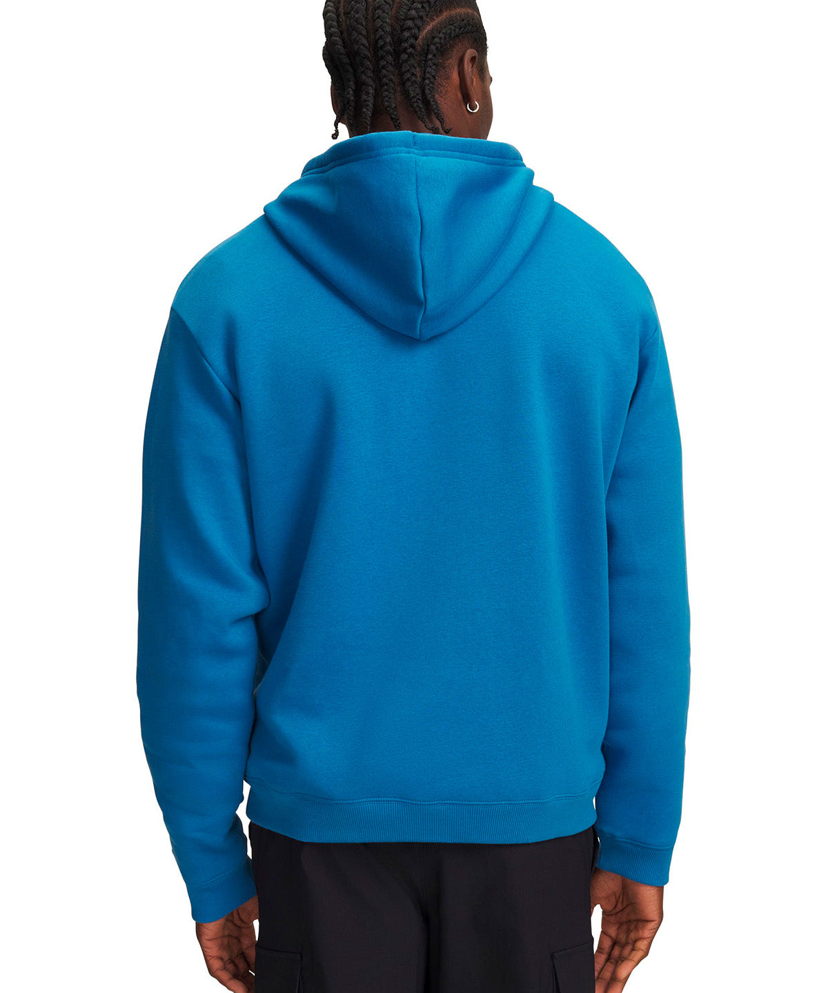 Poleron UA Rival Fleece azul para hombre