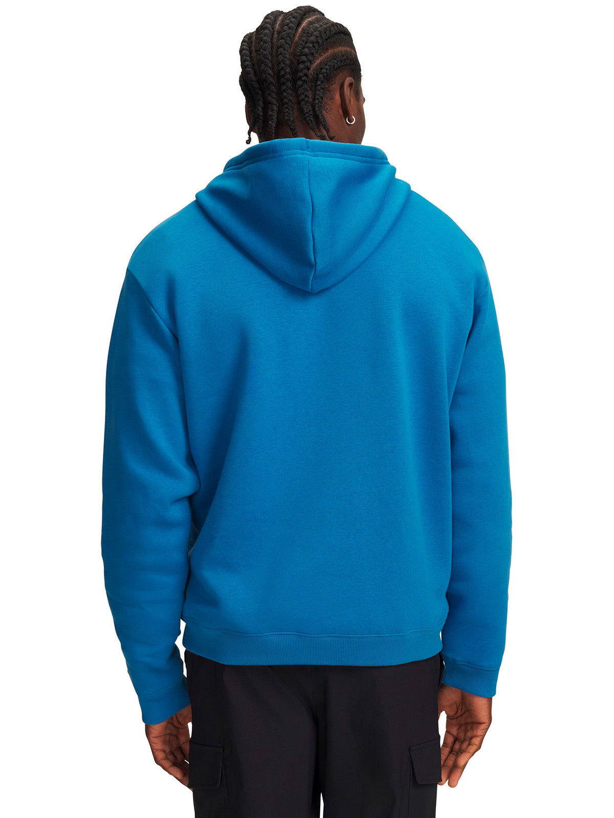 Poleron UA Rival Fleece azul para hombre