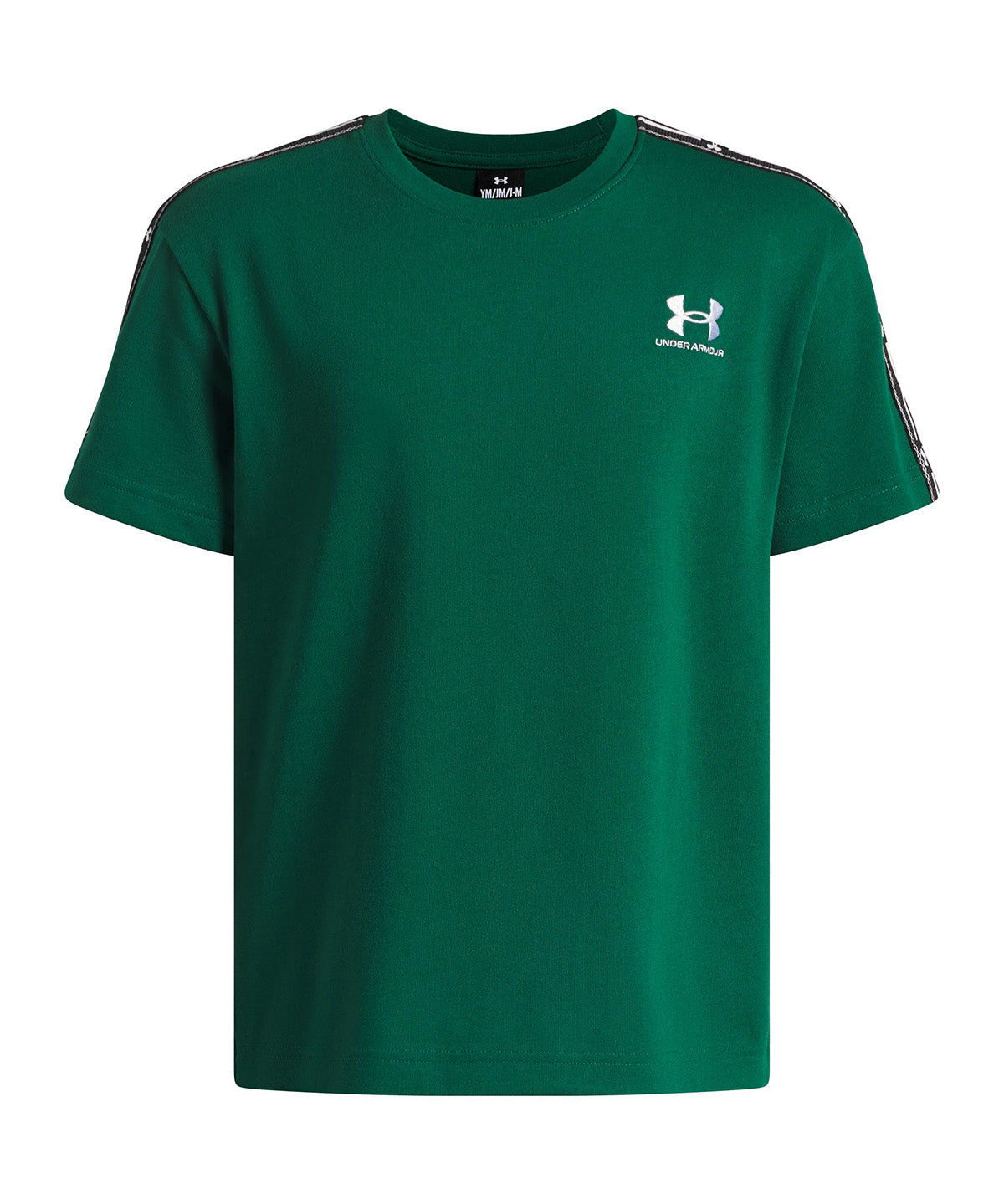Polera manga corta UA Icon Taped verde para niño