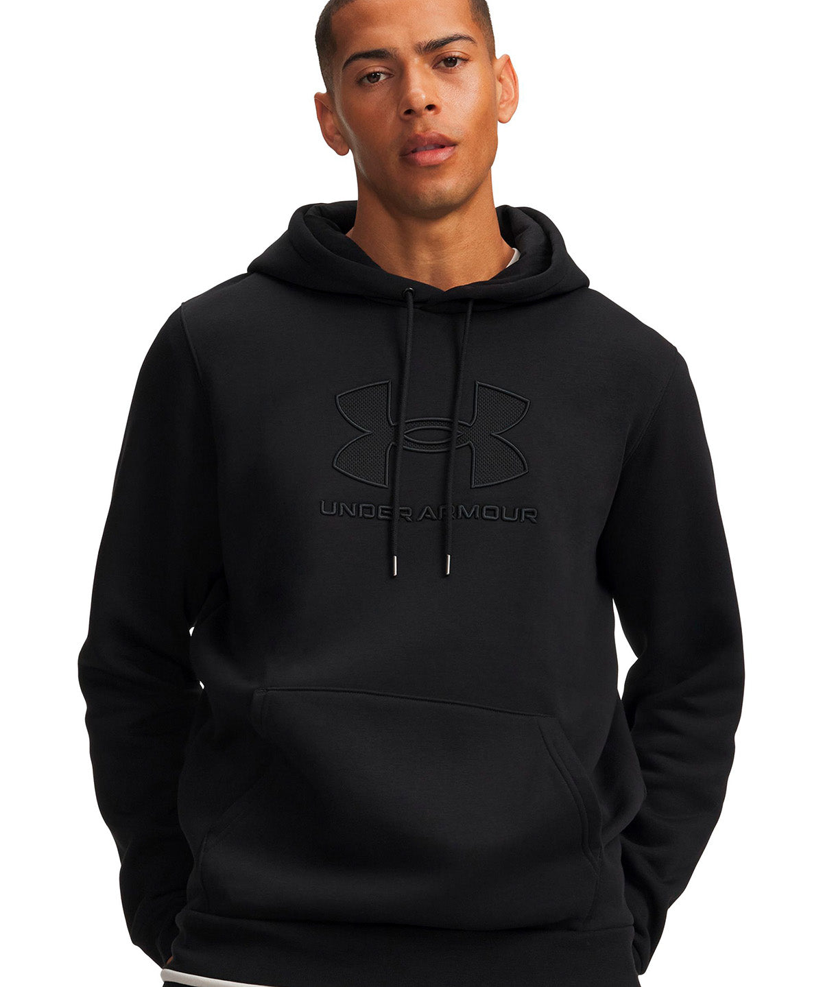Poleron UA Icon Fleece Branded negro para hombre
