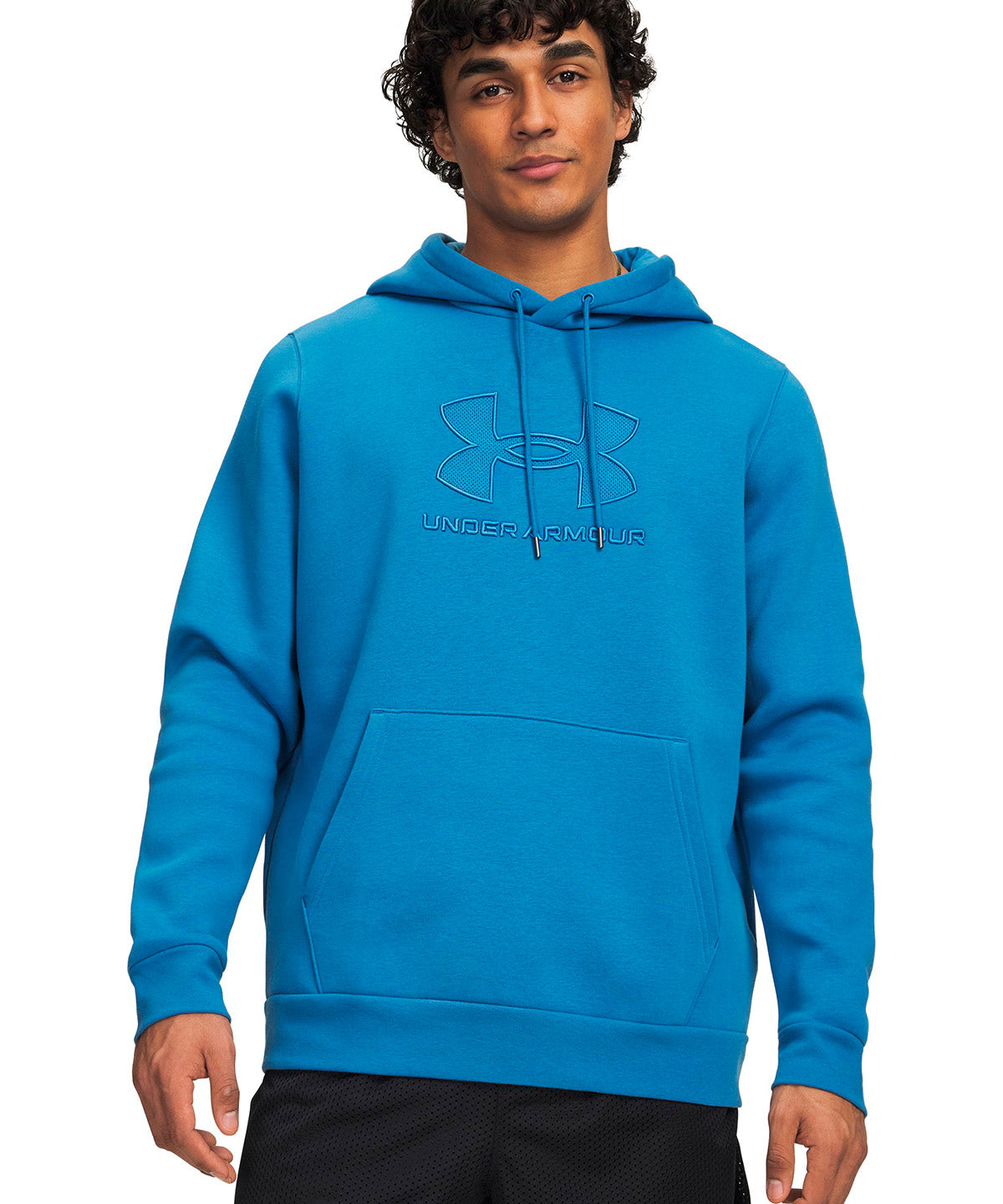 Poleron UA Icon Fleece Branded azul para hombre