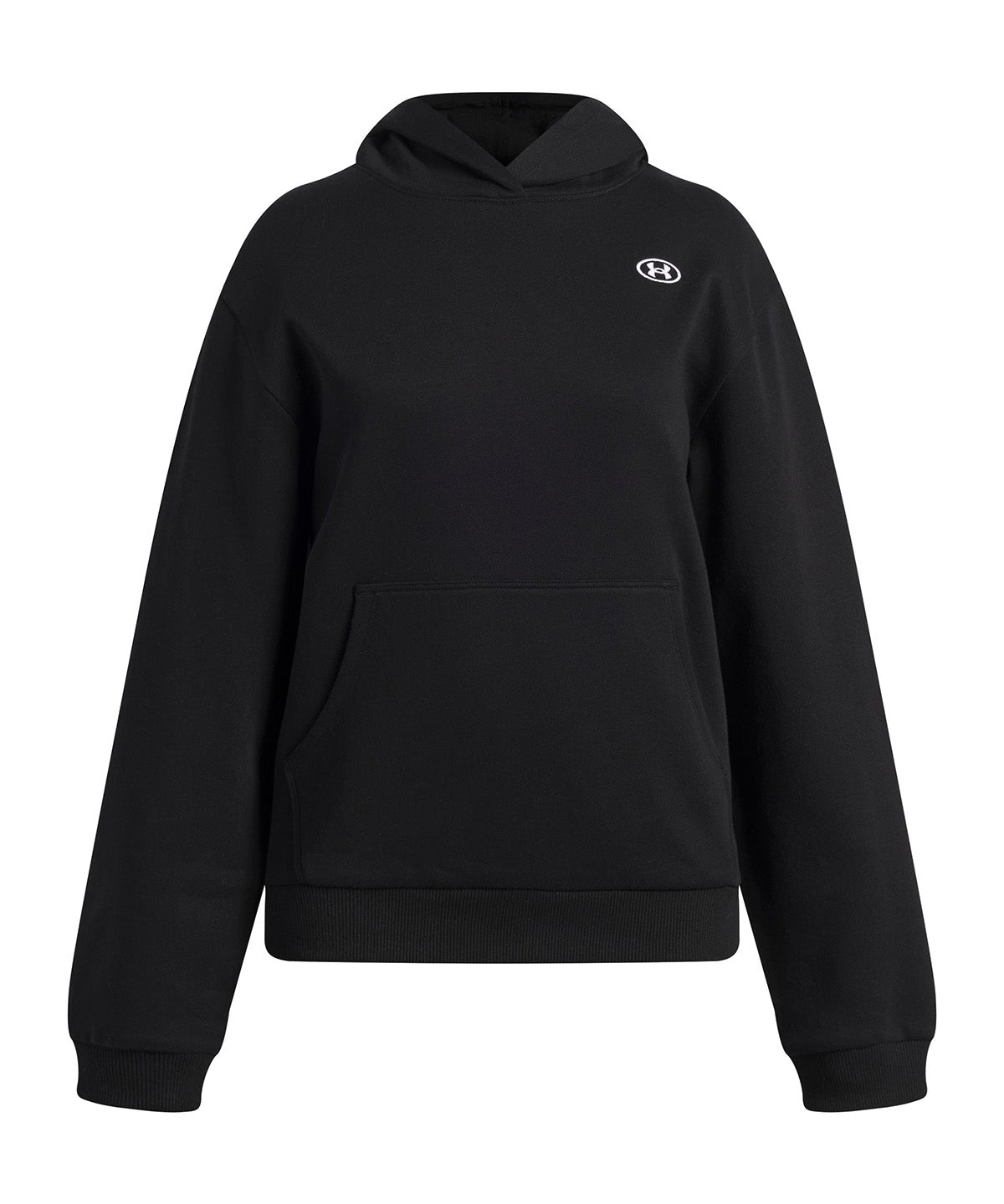 Poleron UA Rival Fleece negro para niña