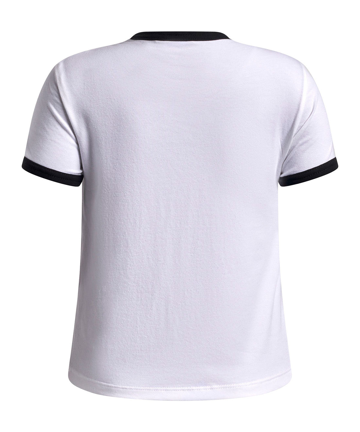 Polera manga corta UA Ringer blanca para niña
