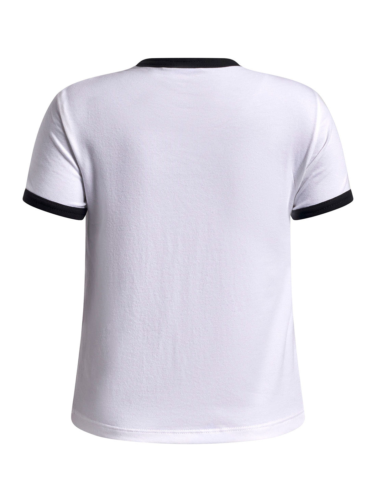 Polera manga corta UA Ringer blanca para niña