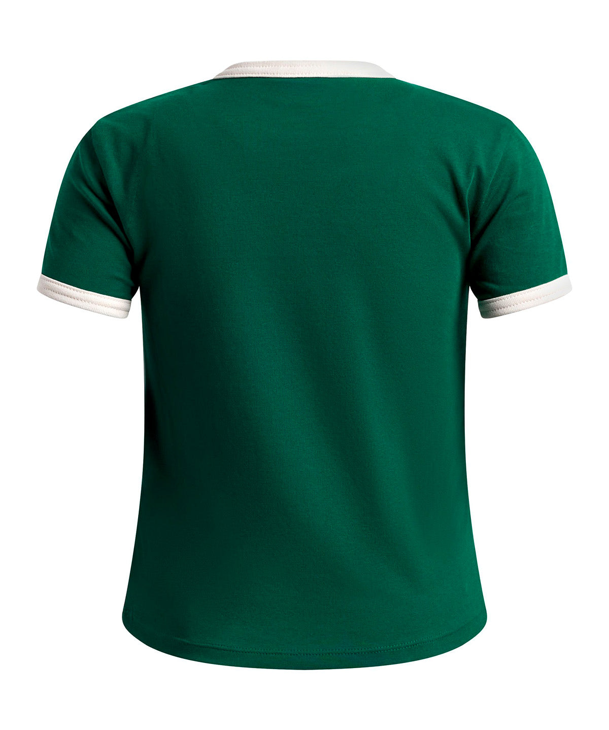 Polera manga corta UA Ringer verde para niña