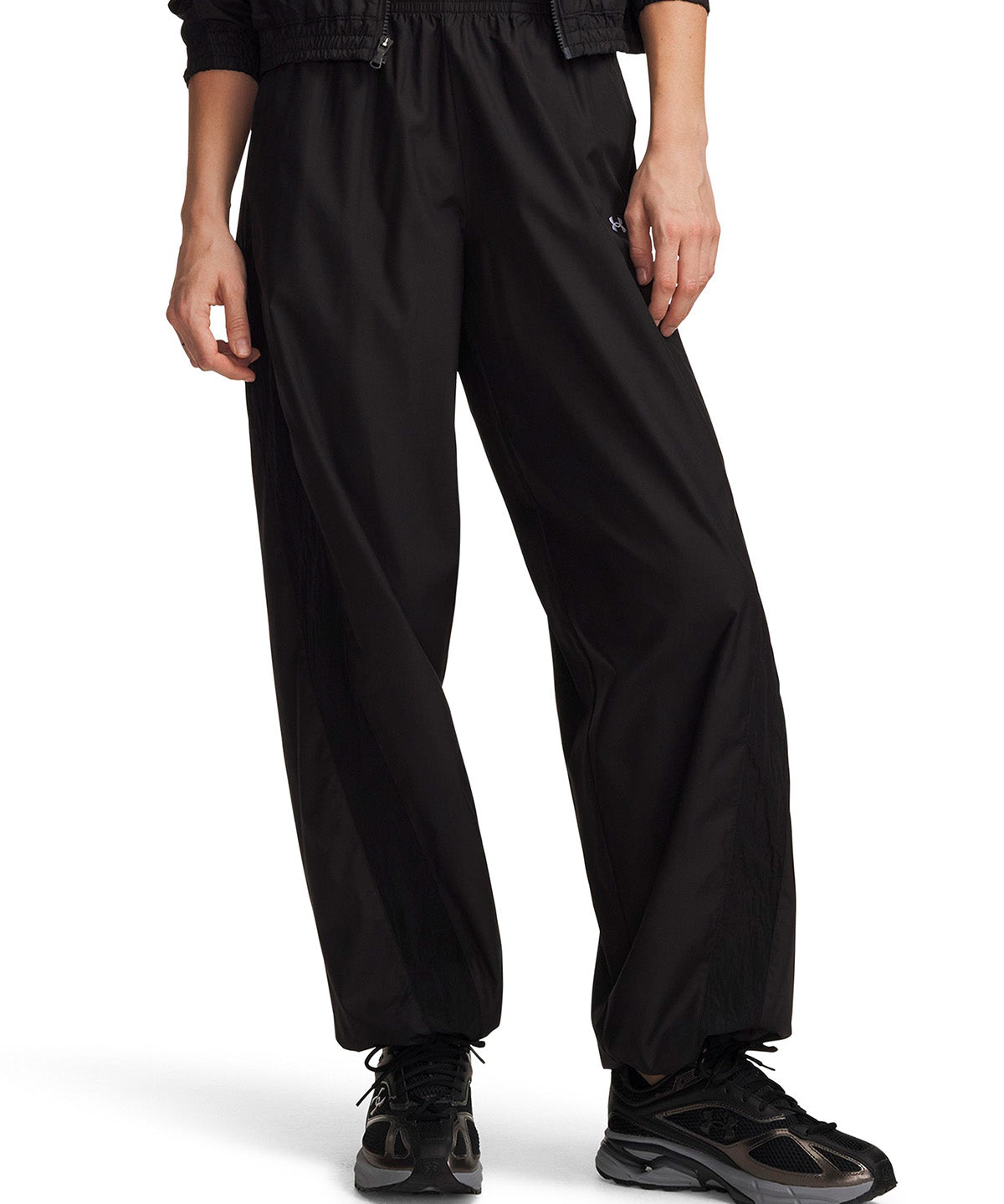 Pantalon UA Icon Woven negra para mujer