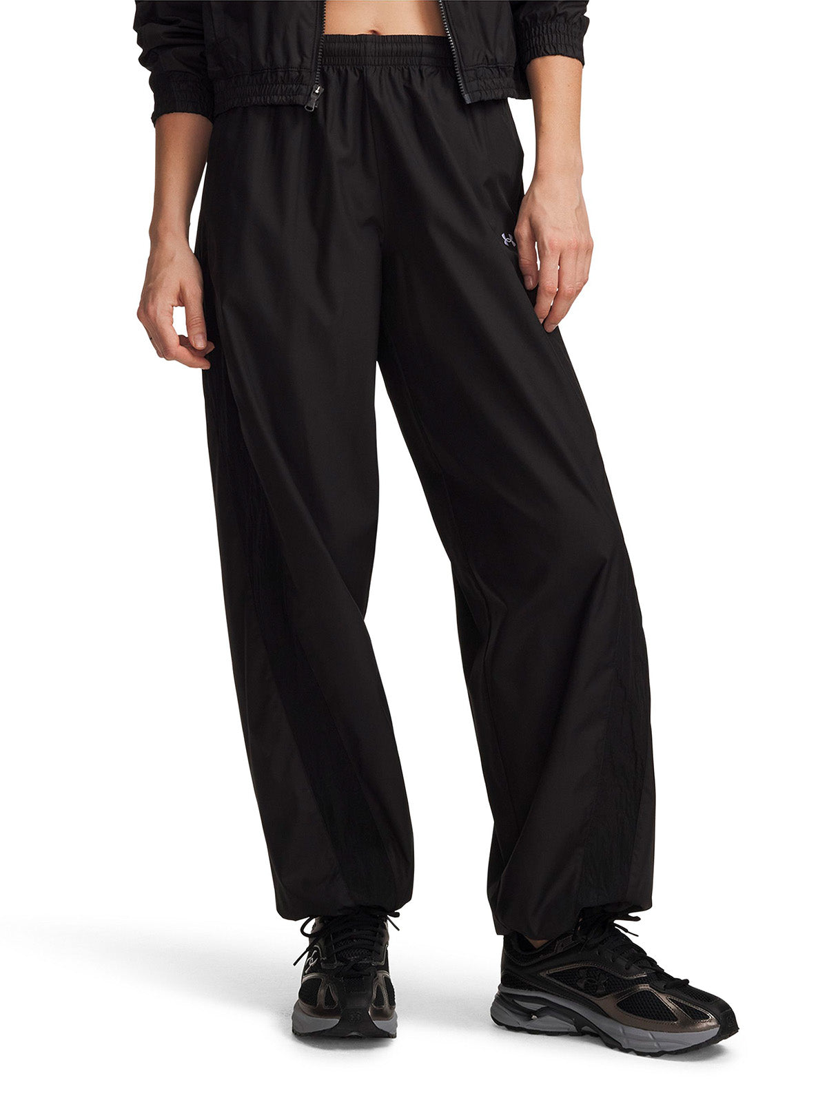 Pantalon UA Icon Woven negra para mujer