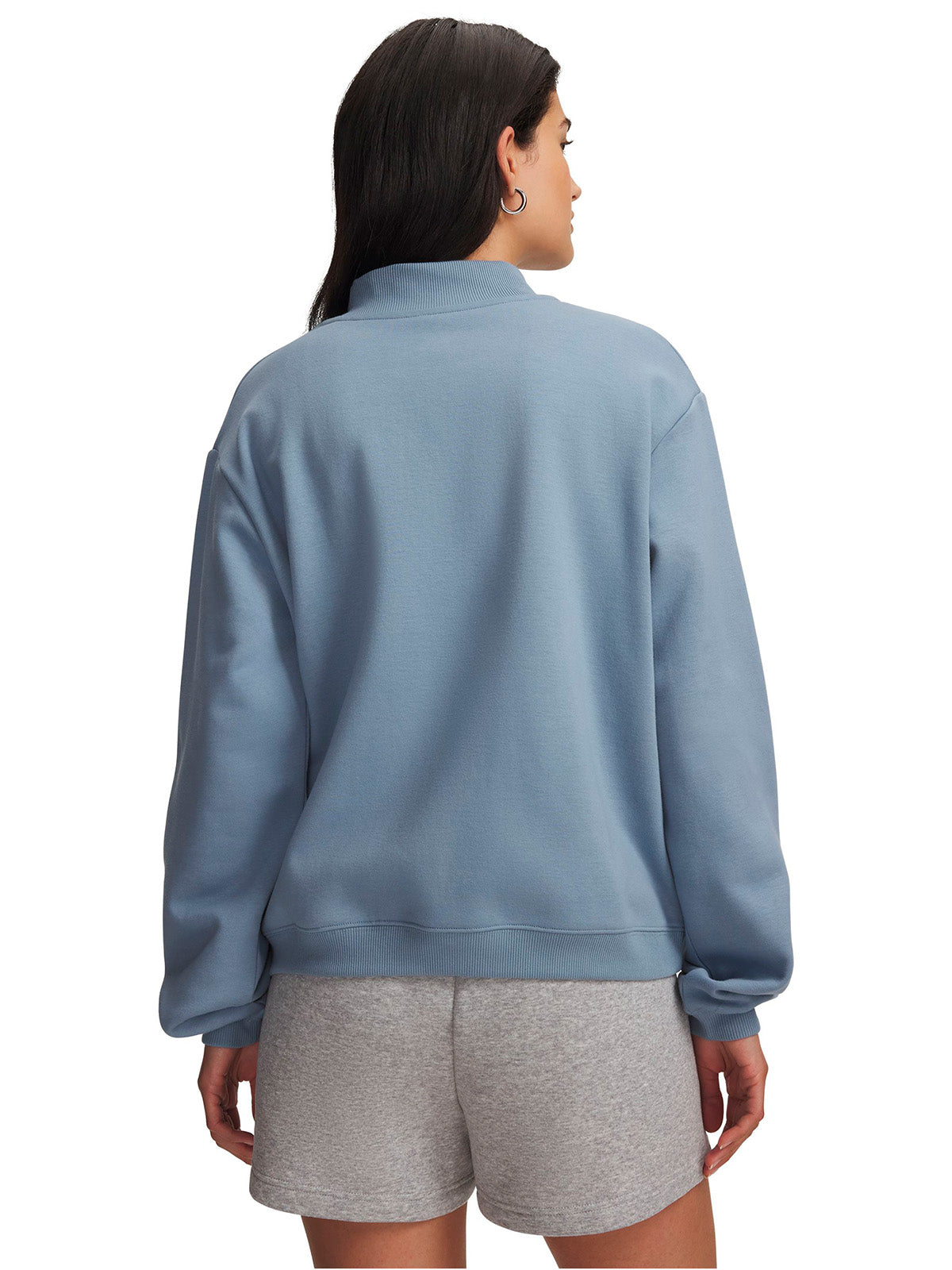 Poleron UA Icon Fleece azul para mujer