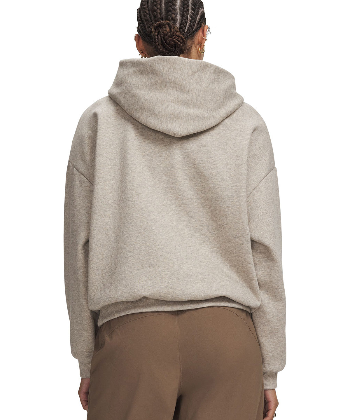 Poleron UA Icon Fleece café para mujer