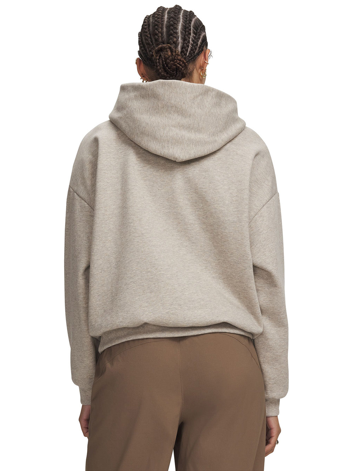 Poleron UA Icon Fleece café para mujer