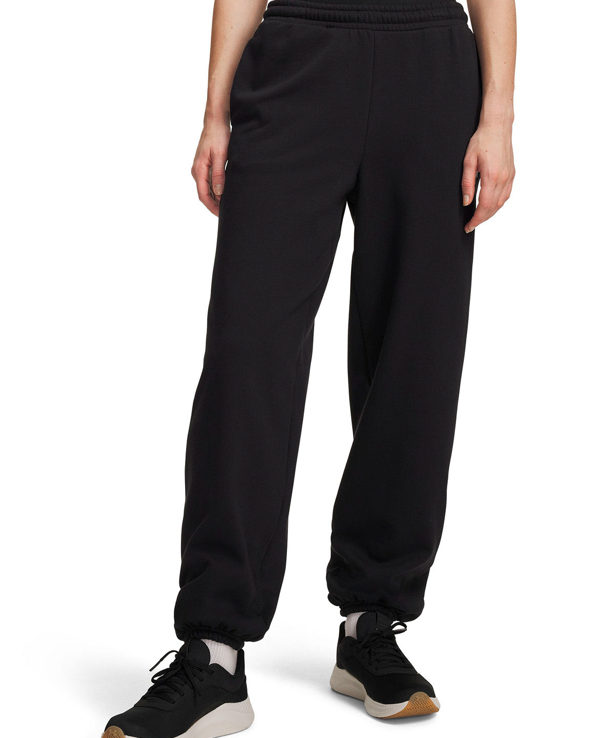 Pantalon UA Icon Fleece negra para mujer