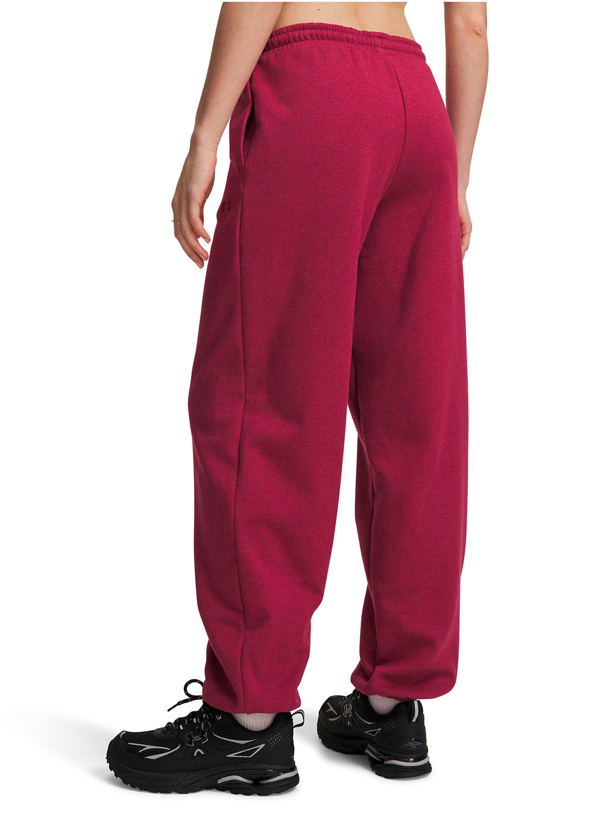 Pantalon UA Icon Fleece rosada para mujer