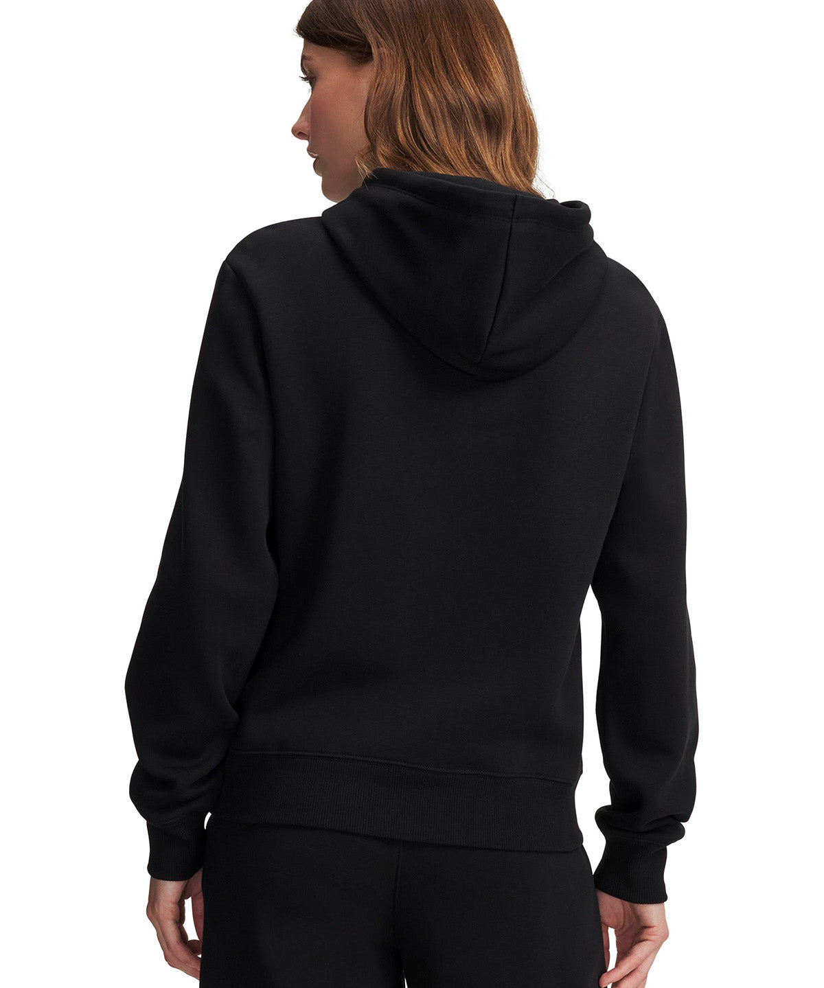 Poleron UA Rival Fleece negra para mujer