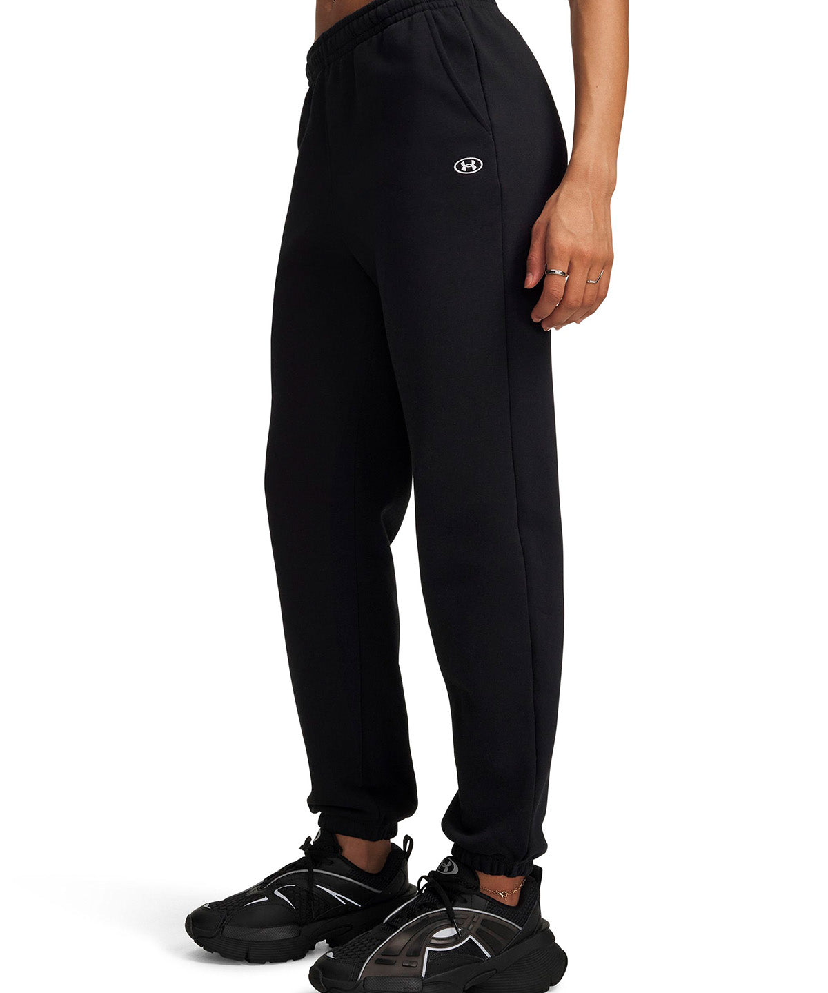 Pantalon UA Rival Fleece negra para mujer