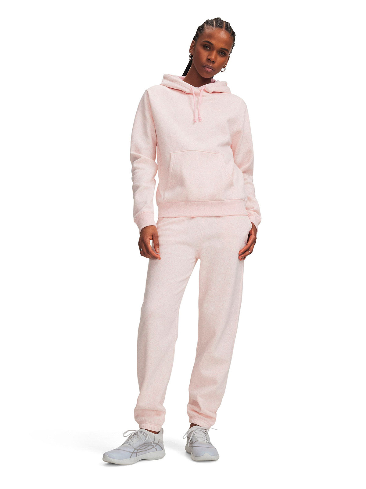 Pantalon UA Rival Fleece rosada para mujer