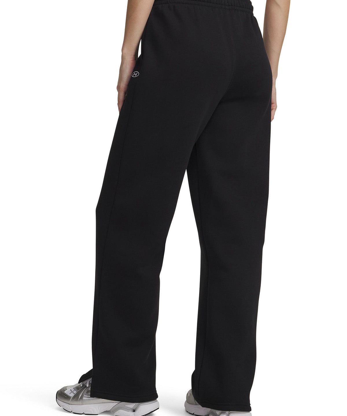Pantalon UA Rival Fleece Straight negro para mujer
