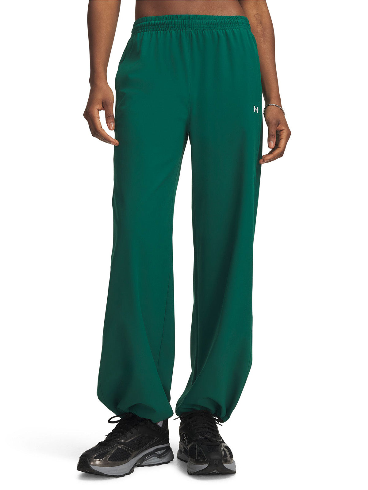 Pantalon UA Rival Woven verde para mujer