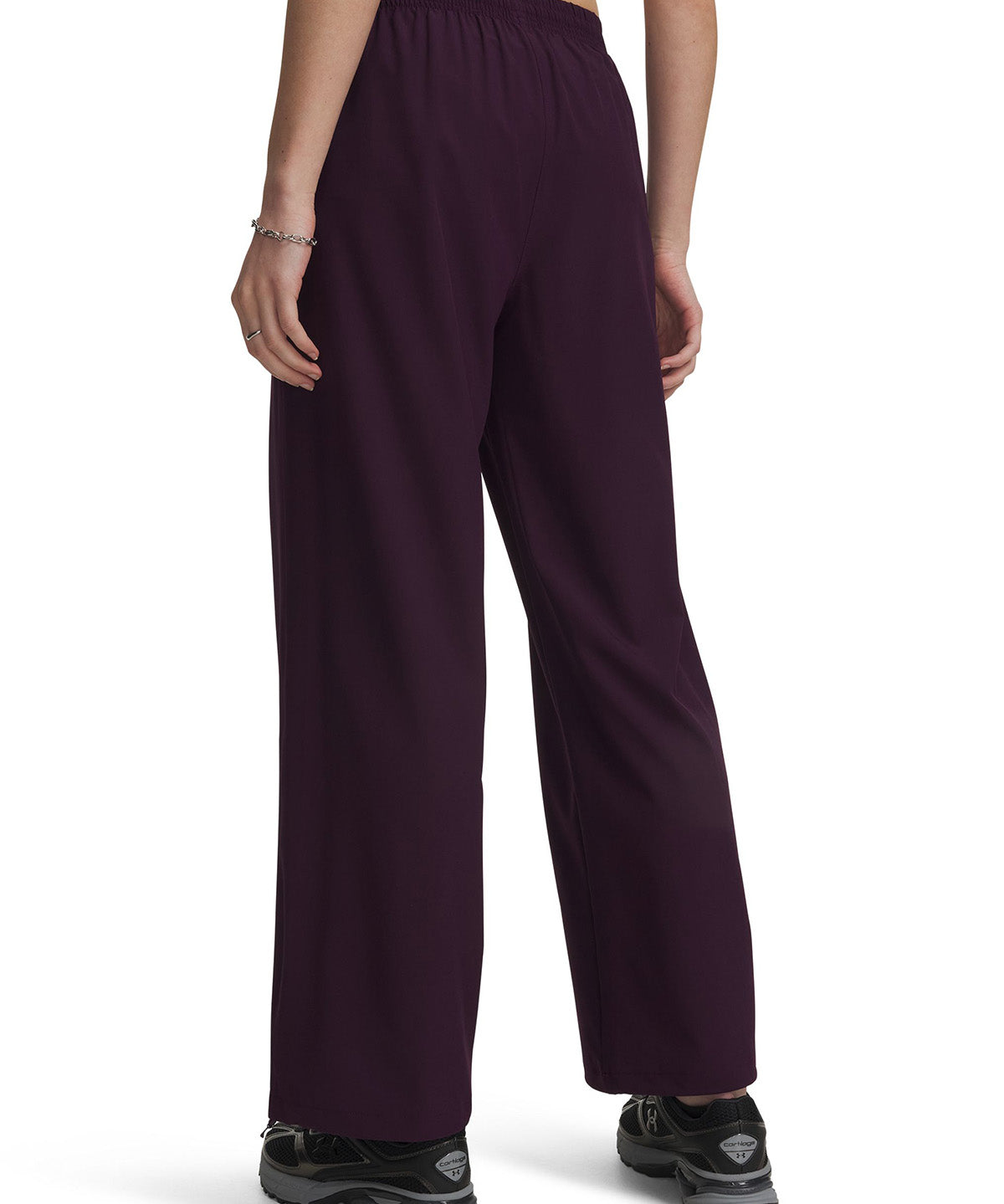 Pantalon UA Rival Woven morado para mujer