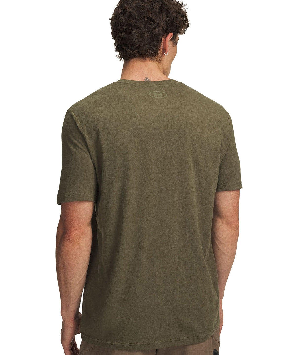 Polera manga corta UA Mesh verde para hombre
