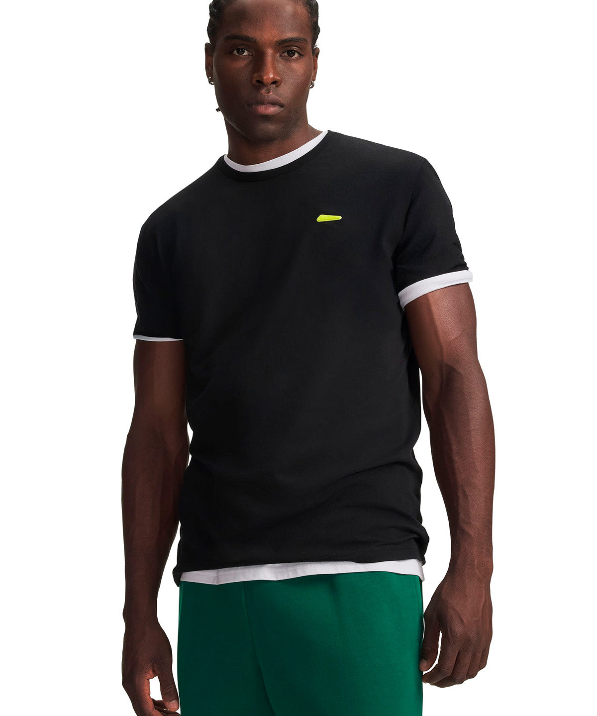 Polera manga corta UA Scorpio negro para hombre