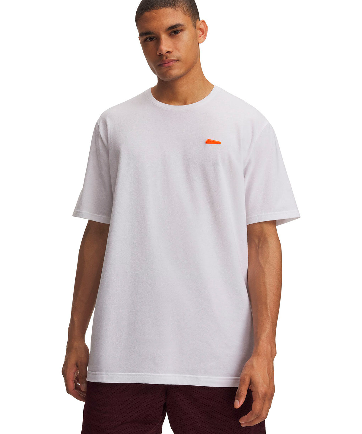 Polera manga corta UA Scorpio blanco para hombre