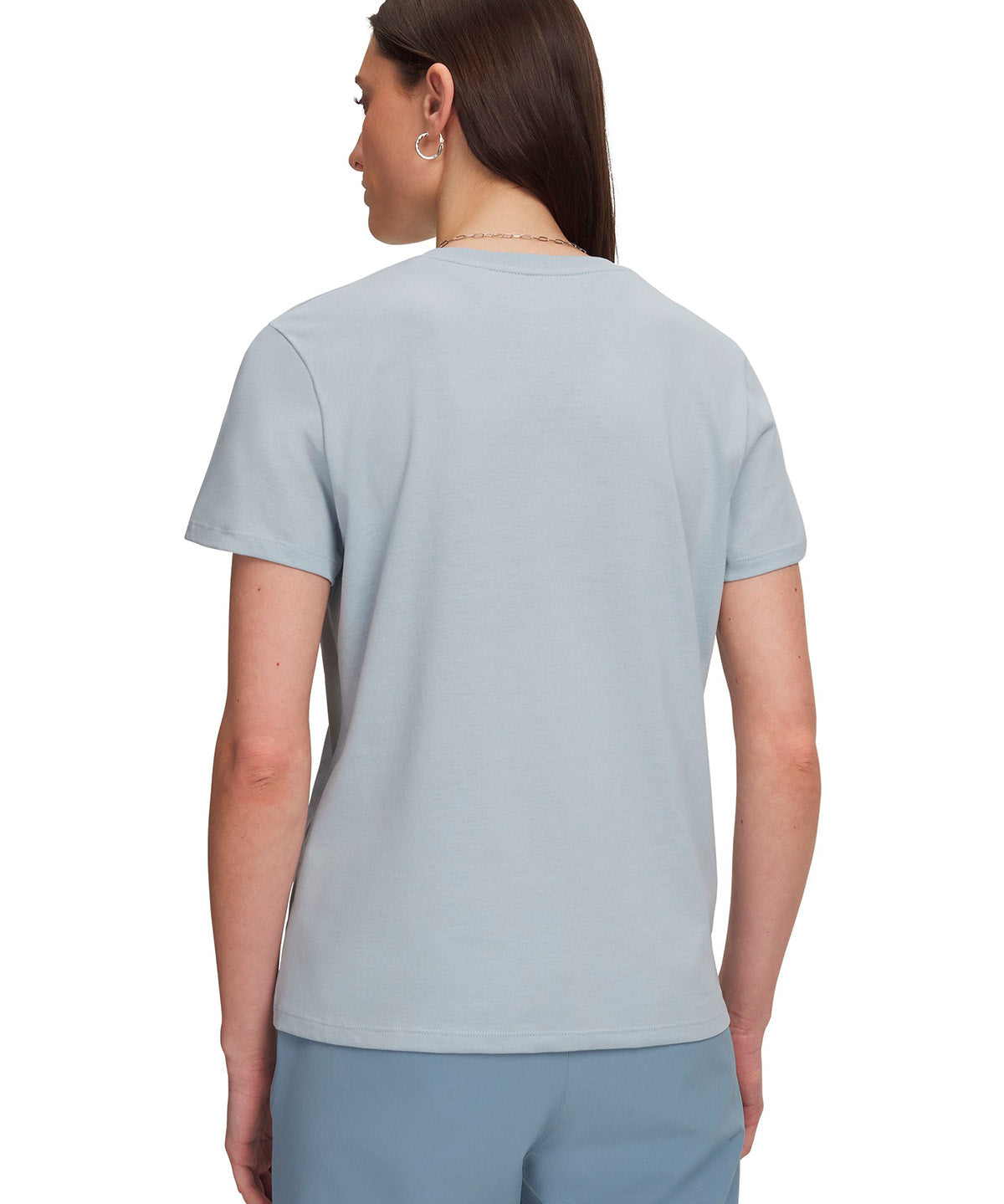 Polera manga corta UA Icon Fleece Graphic gris para mujer