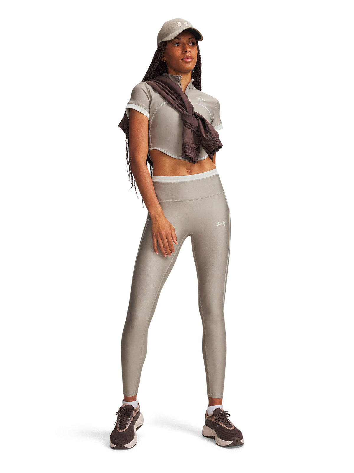 Calza UA HeatGear café para mujer