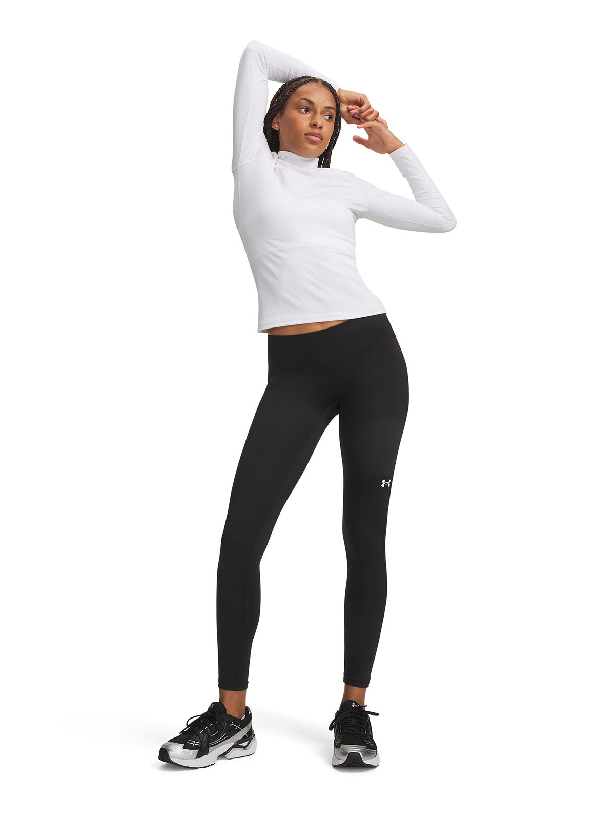 Calza UA ColdGear negra para mujer