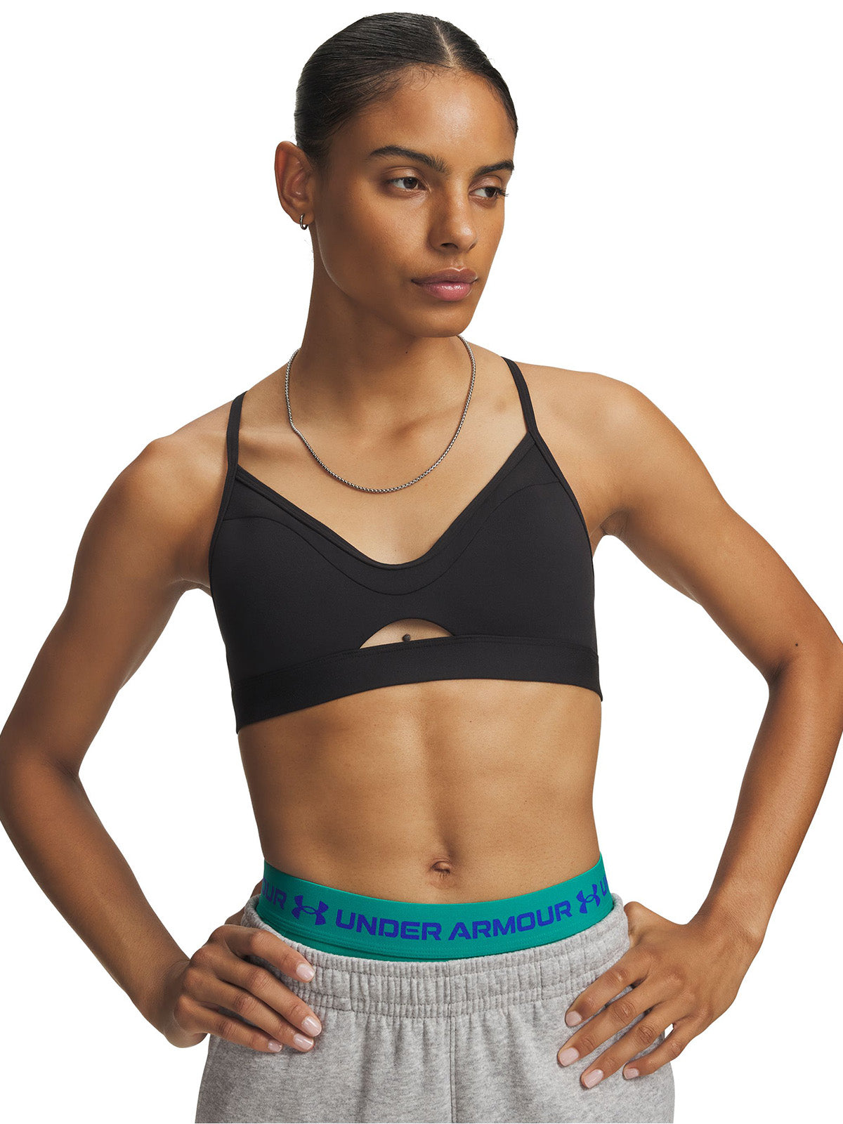 Peto UA Strappy Bralette negro para mujer