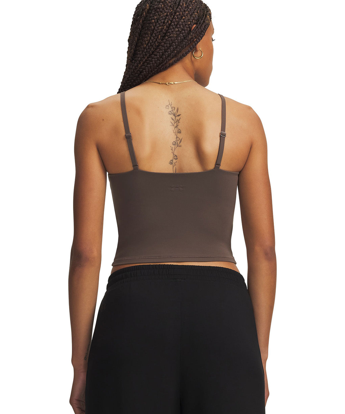 Polera sin manga UA Meridian Support café para mujer