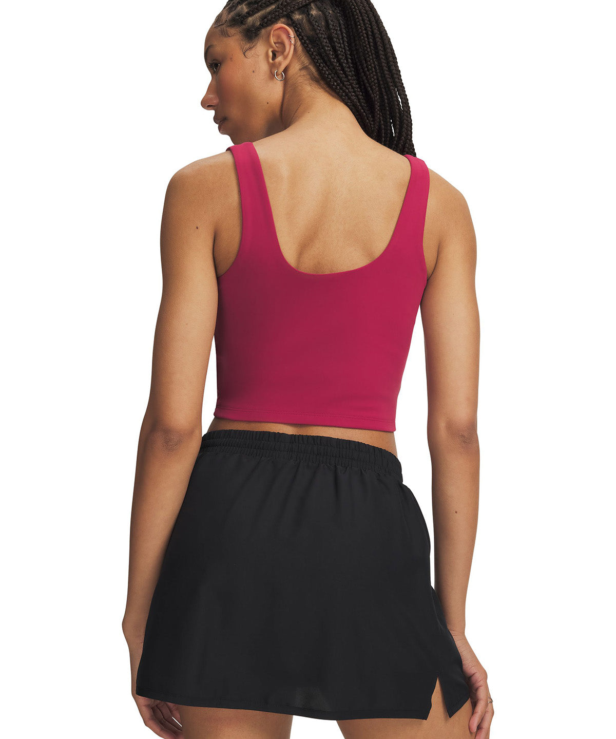 Polera sin manga UA Motion roja para mujer