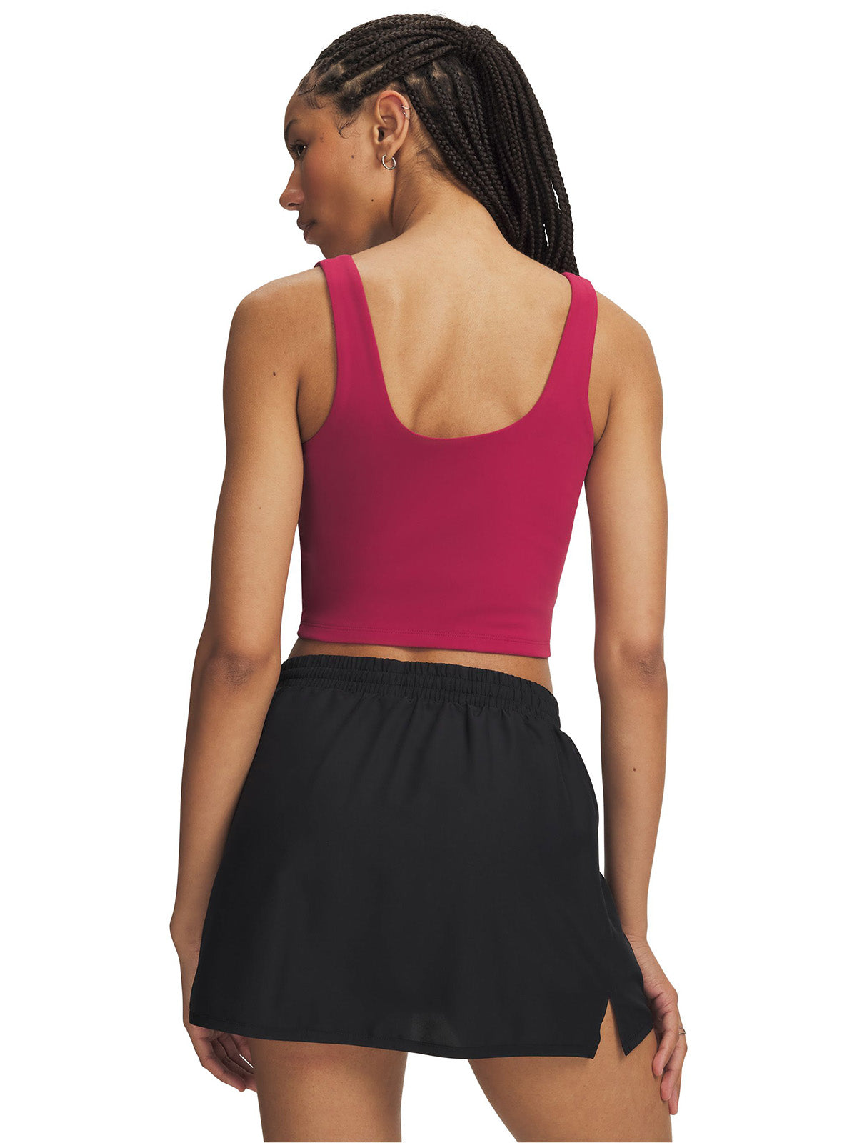 Polera sin manga UA Motion roja para mujer