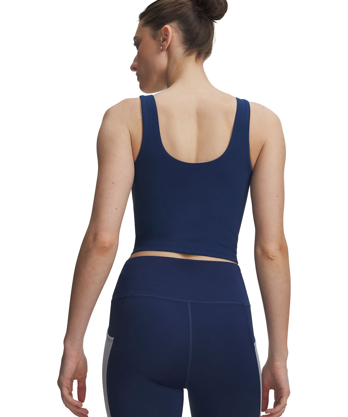 Polera sin manga UA Motion azul marino para mujer