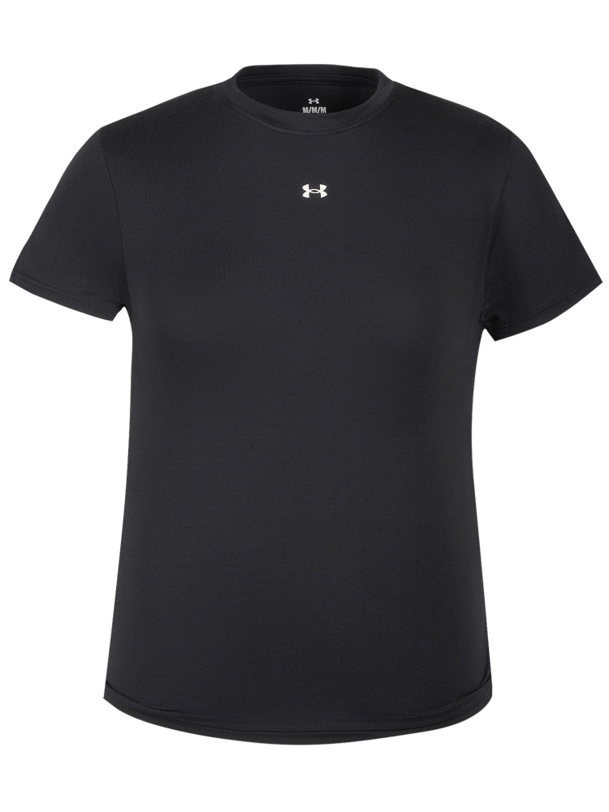 Polera manga corta UA Motion Fitted negra para mujer