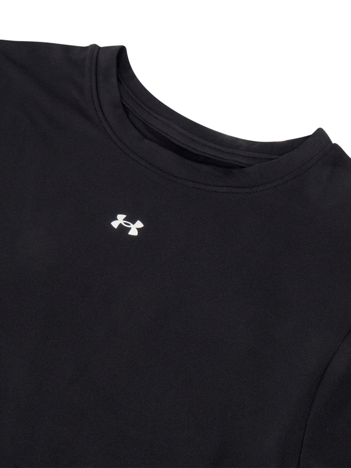 Polera manga corta UA Motion Fitted negra para mujer