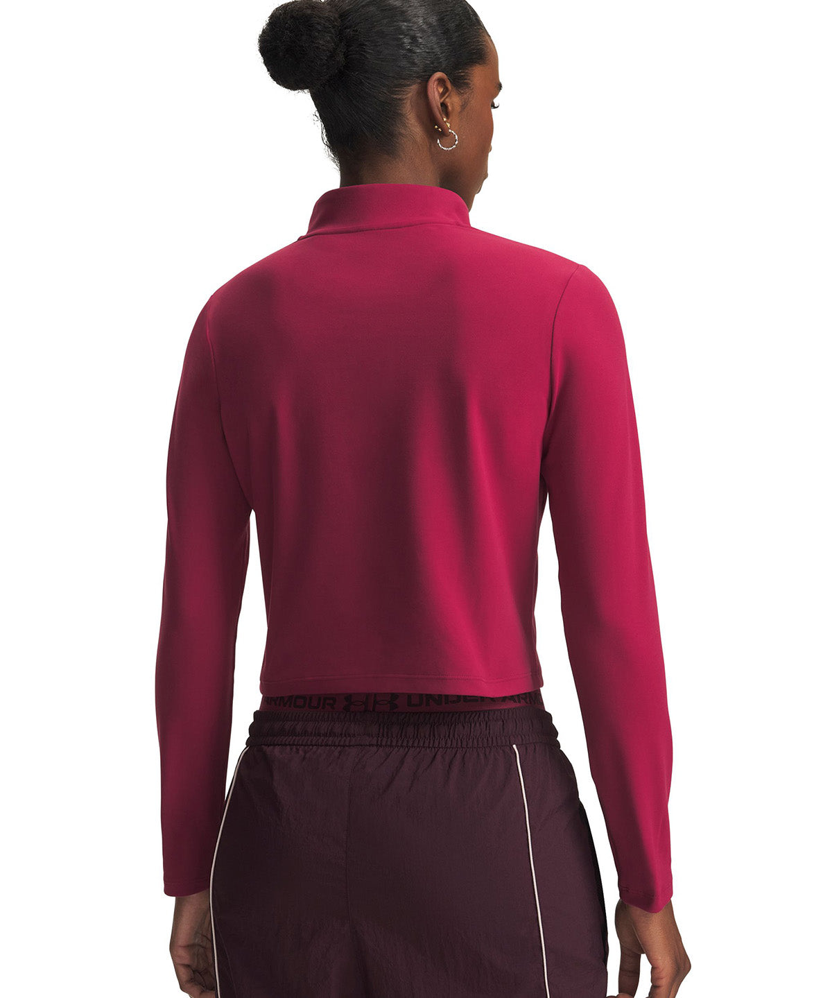 Poleron UA Motion roja para mujer