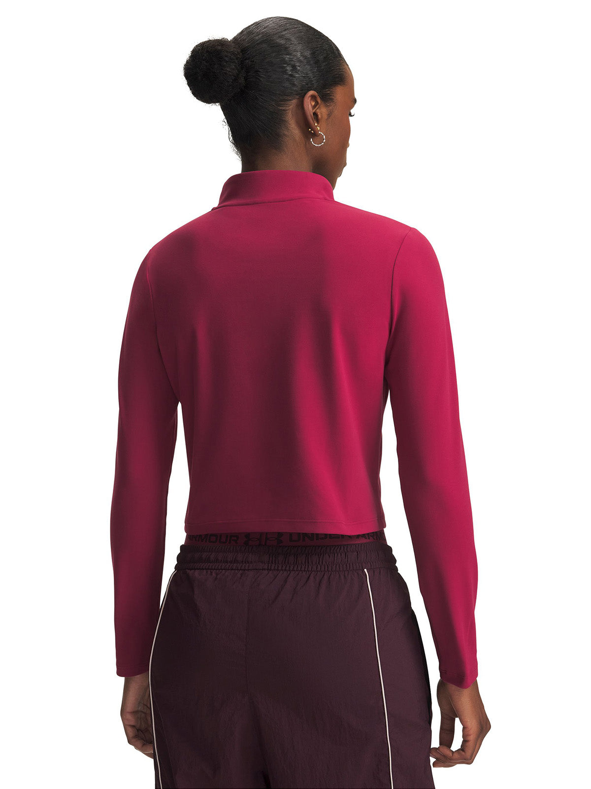 Poleron UA Motion roja para mujer