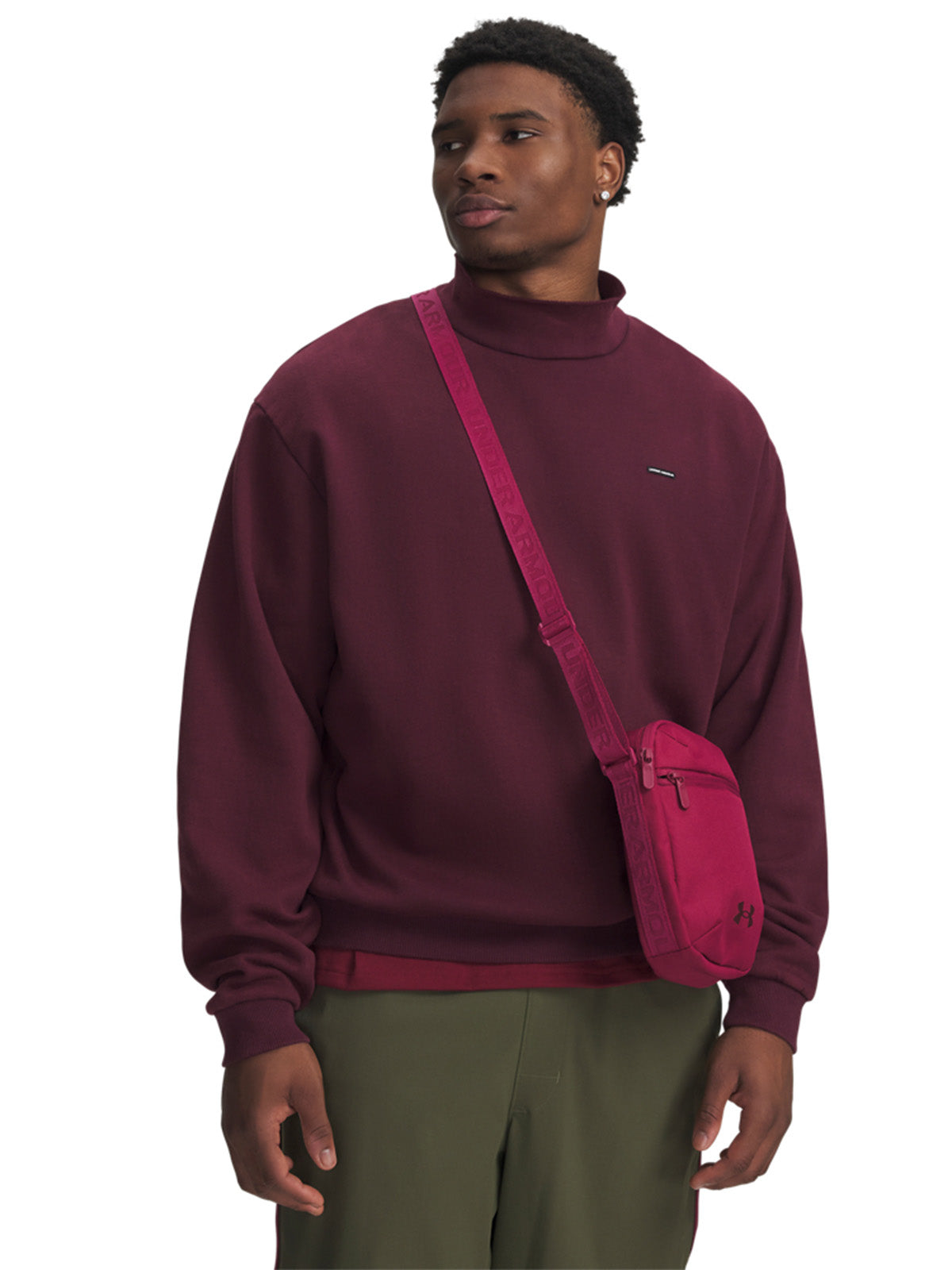 Poleron UA Motion roja para mujer