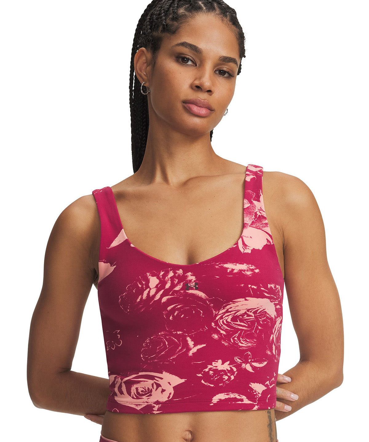 Polera UA Motion Print roja para mujer