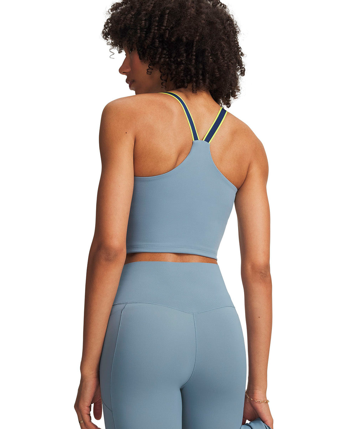 Polera UA Motion Sport Tape azul para mujer