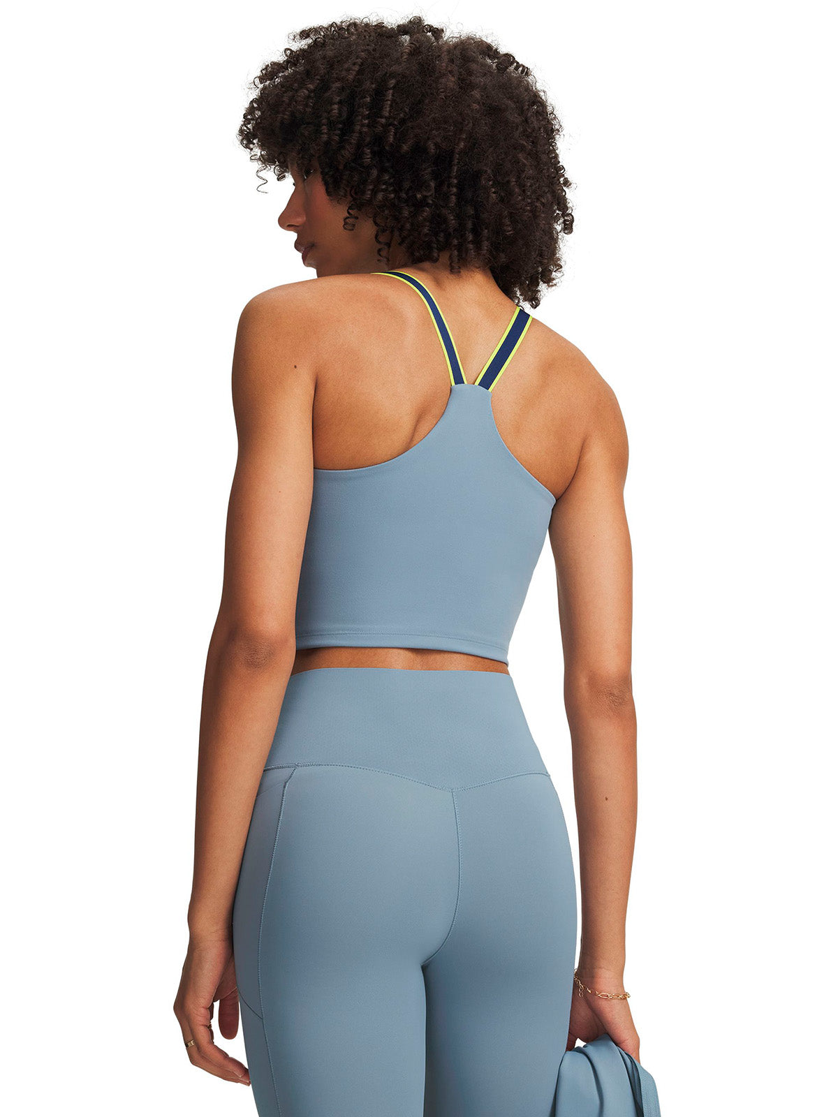 Polera UA Motion Sport Tape azul para mujer