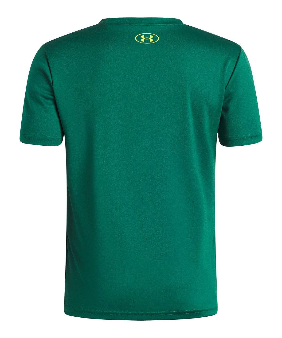 Polera manga corta UA Tech Graphic verde para niño