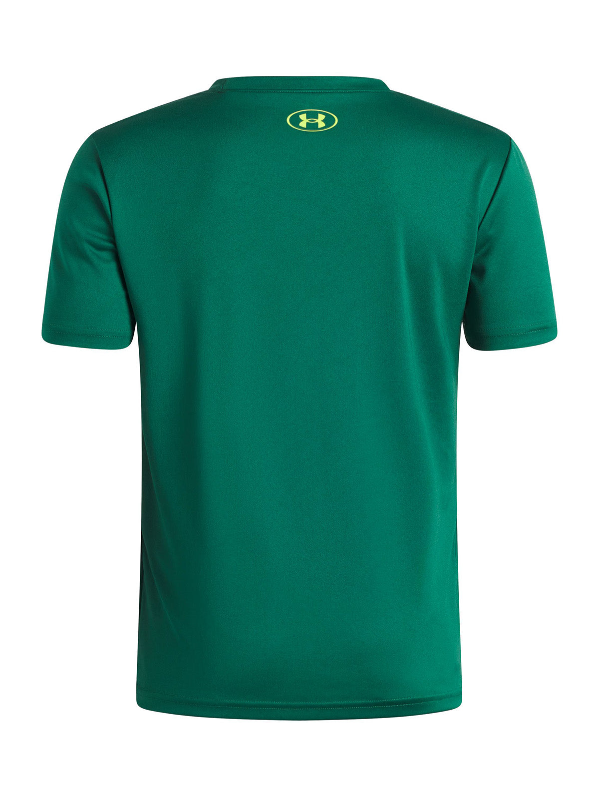 Polera manga corta UA Tech Graphic verde para niño