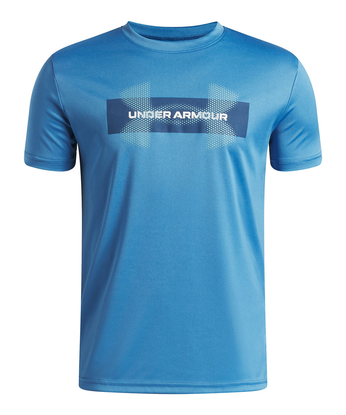 Polera manga corta UA Tech Graphic azul para niño