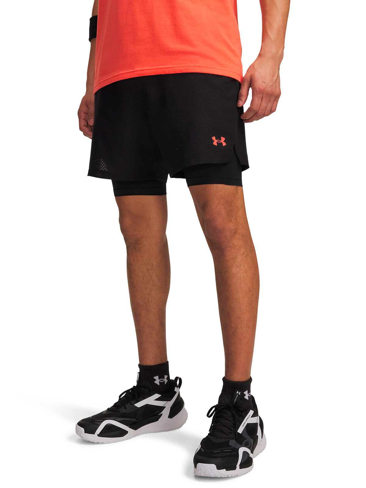 Short UA Vanish Woven 2-in-1 negro para hombre