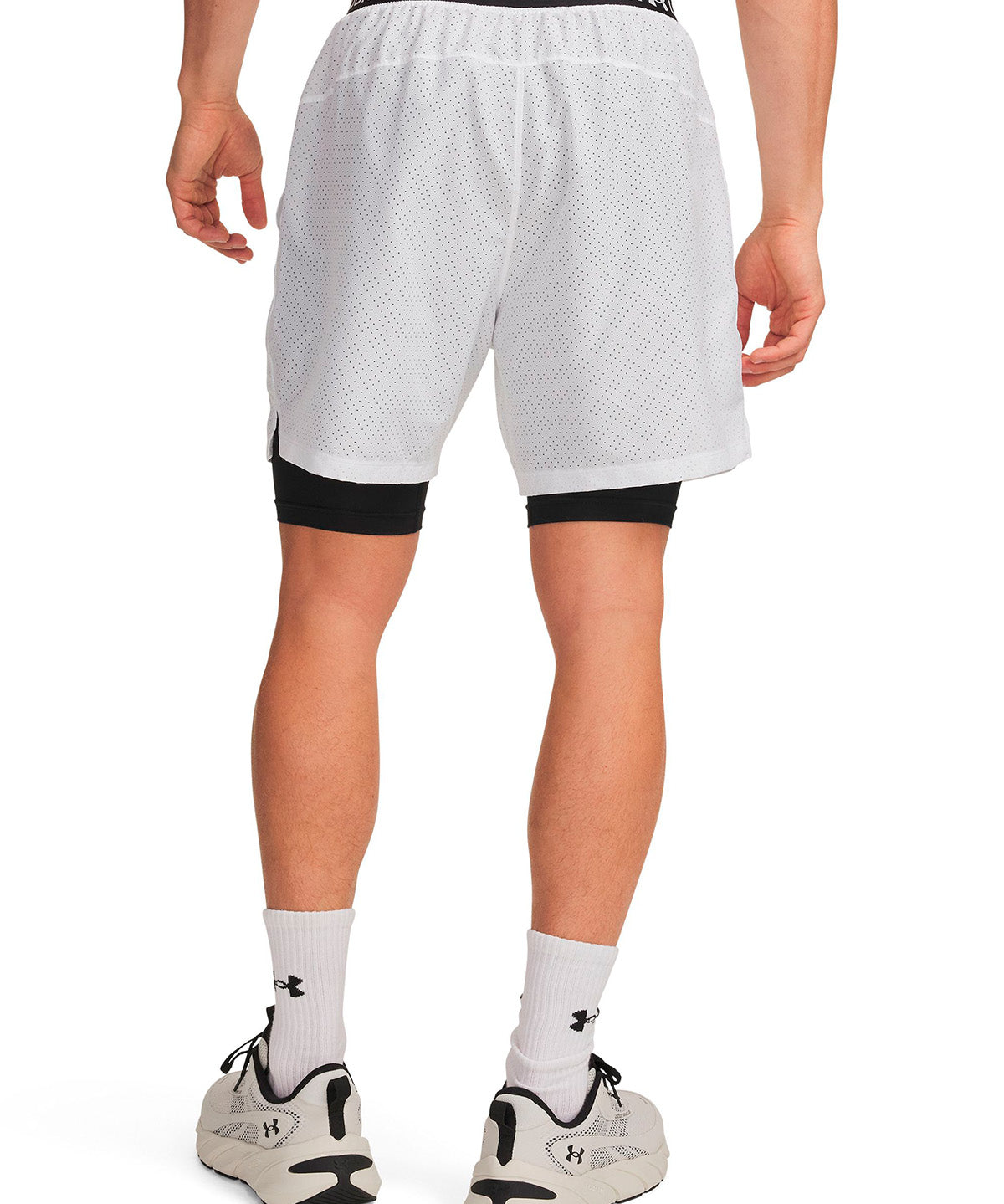 Short UA Vanish Woven 2-in-1 blanco para hombre