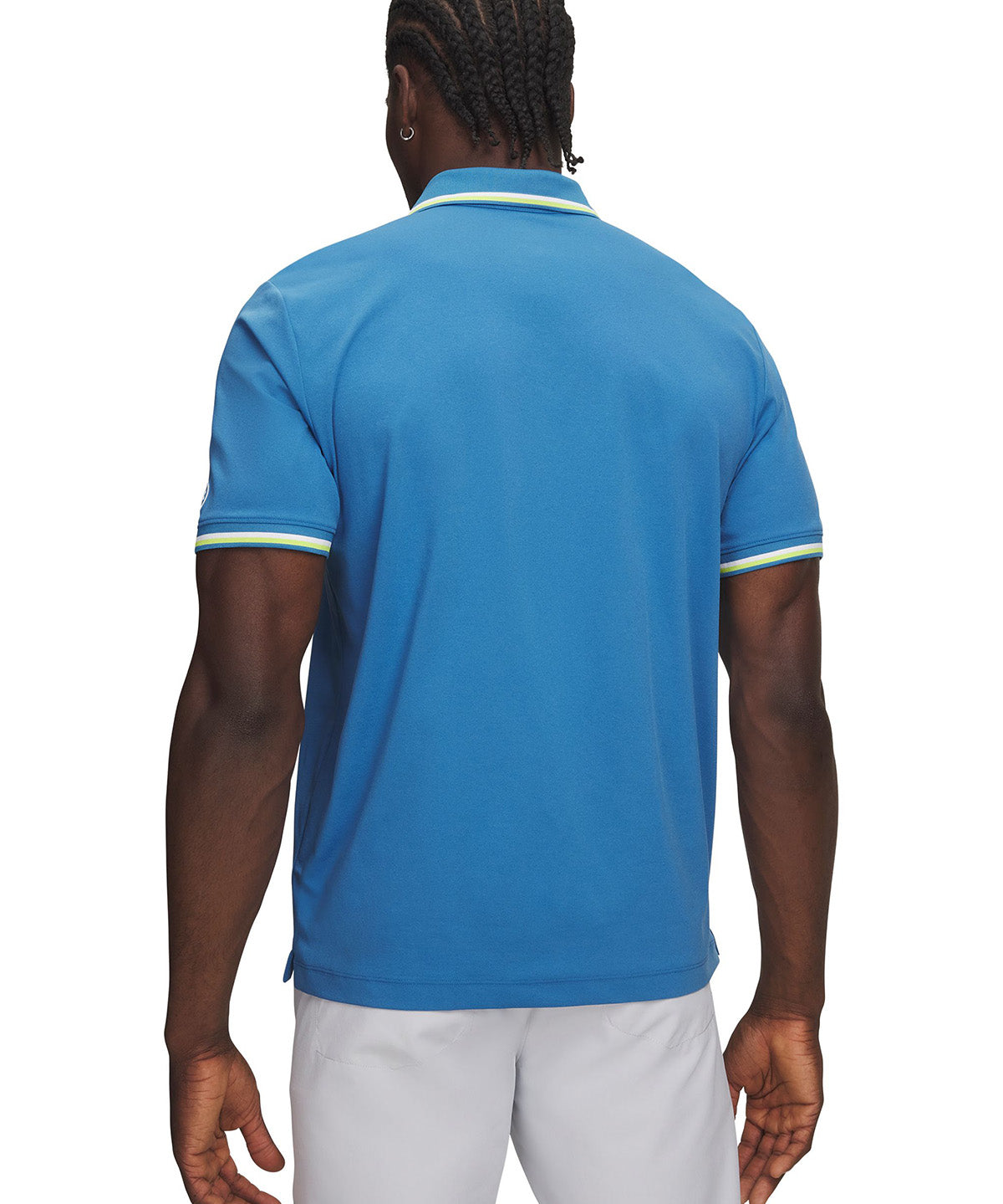 Polera manga corta UA ArmourDry Rib azul para hombre